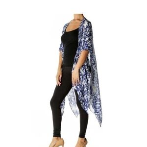 Anthropologie.Michael Stars Indigo and White Kimono